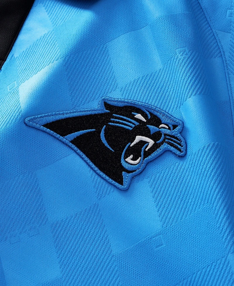 Fanatics Big Boys and Girls Blue Carolina Panthers Football x Collared Fan Top