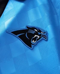 Fanatics Big Boys and Girls Blue Carolina Panthers Football x Collared Fan Top