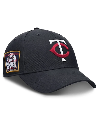 Nike Men's Navy Minnesota Twins 2026 Field of Dreams Club Structured Adjustable Hat