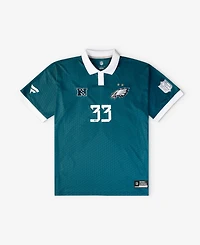 Fanatics Men's Midnight Green Philadelphia Eagles Football x Football Collared Fan Top