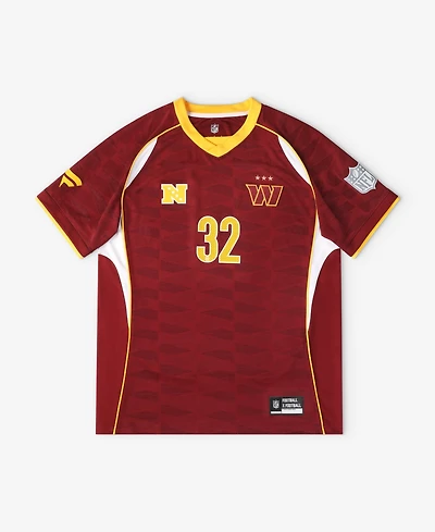 Fanatics Big Boys and Girls Burgundy Washington Commanders Football x Football V-Neck Fan Top