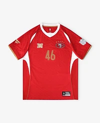 Fanatics Big Boys and Girls Scarlet San Francisco 49ers Football x V-Neck Fan Top