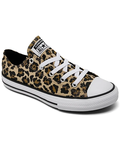 Converse Little Girls Chuck Taylor All Star Leopard Print Lifestyle Sneakers from Finish Line