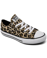 Converse Little Girls Chuck Taylor All Star Leopard Print Lifestyle Sneakers from Finish Line