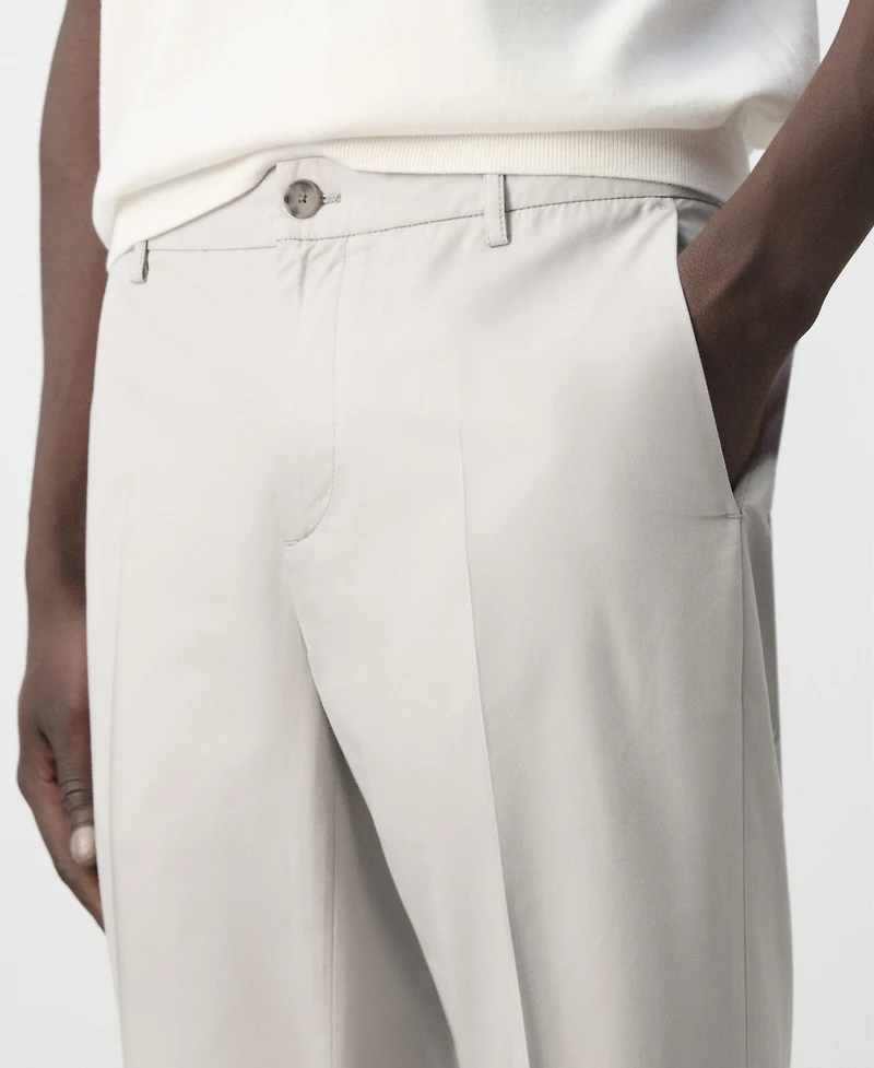 Mango Men's Slim-Fit Cotton-Lyocell-Blend Pants