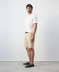 Mango Men's Slim-Fit Chino Cotton 10.12" Bermuda Shorts