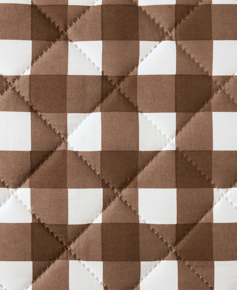 Vcny Home Gingham Microfiber 2-Pc. Quilt Set, Twin