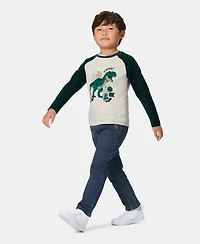 Kids Headquarters Toddler Boys' 2T-5T Long-Sleeve Top and Pants, 2-Piece Set