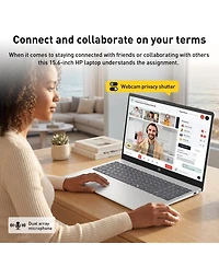 Hp Essential 15 Laptop, 15.6 Fhd Touchscreen 60Hz, Amd Ryzen 5, Amd Radeon Graphics
