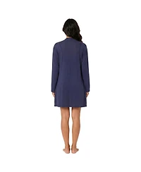 Jaclyn Intimates Long-Sleeve Delicate Dot Textured Rib, 3-Piece Pajama Set