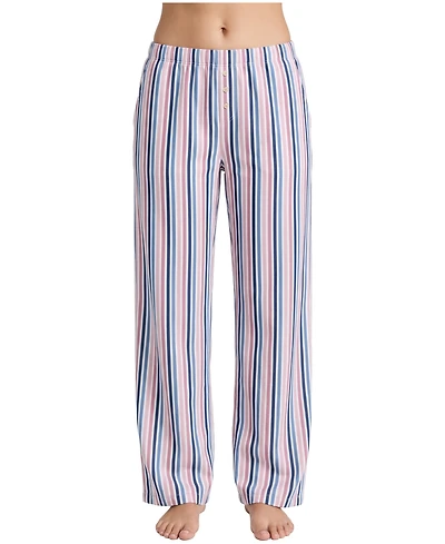 Roudelain Women's Yarn-Dyed Flannel Open-Leg Sleep Pants