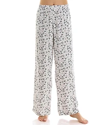 Roudelain Women's Yarn-Dyed Flannel Open-Leg Sleep Pants