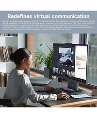 Lenovo ThinkCentre 23.8 Inch Fhd Business All in One, Amd Ryzen 5, Amd Radeon Graphics, 32GB DDR5, 2TB Ssd, Wi-Fi 6, Win11 Pro