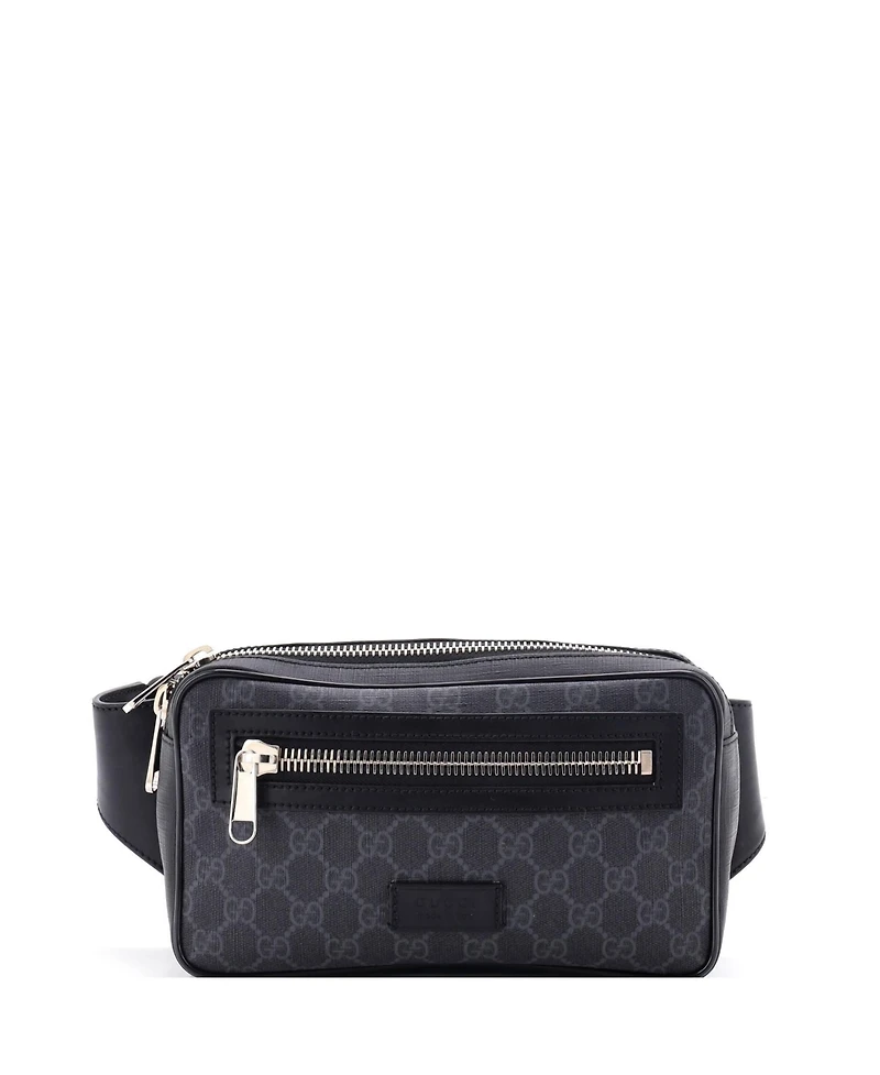 Pre-Owned Gucci Small Soft Zip Belt Bag Gg Coated Canvas