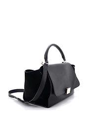 Pre-Owned Celine Small Tricolor Trapeze Bag Leather