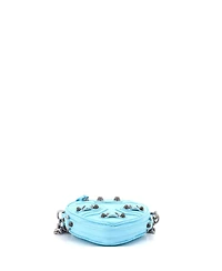 Pre-Owned Balenciaga Mini Le Cagole Giant Studs Heart Chain Bag Leather