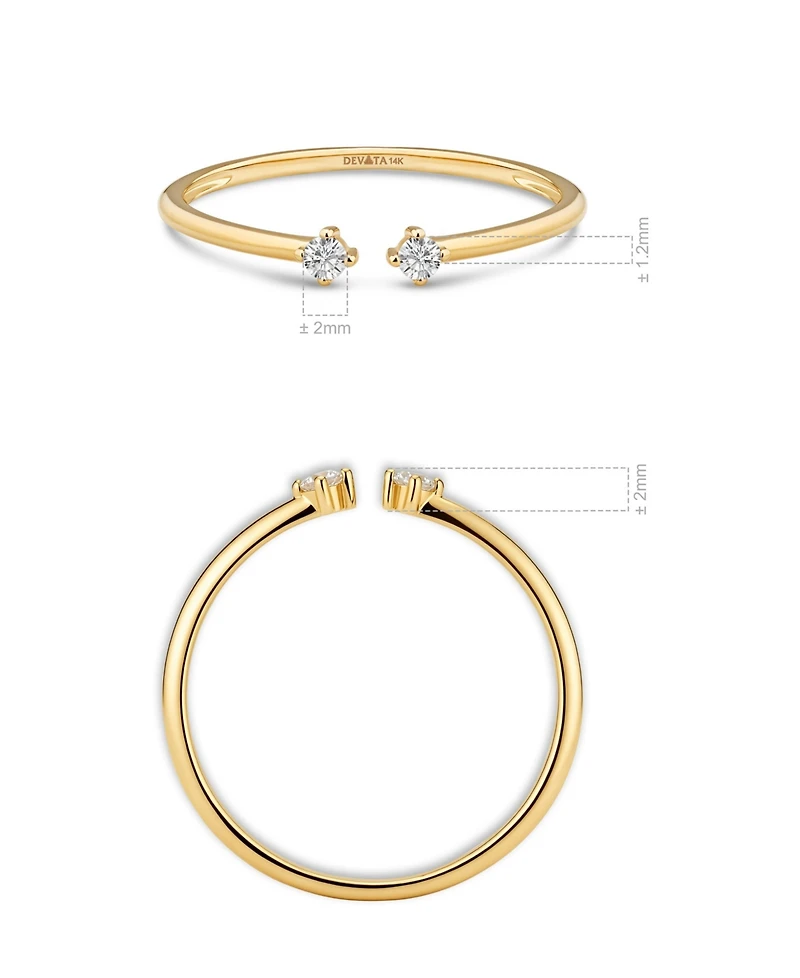 Devata Open Ring 14K Gold