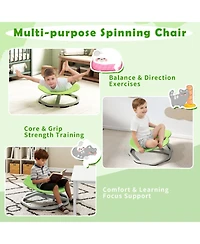 Hongge Kids Sensory Swivel Chair with Non-Slip Metal Base