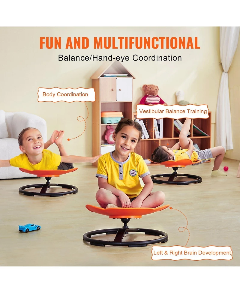 Hongge Kids Sensory Vestibular Spin Chair, Ages 3-12