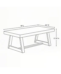 Sunset Living Furniture Classic Rectangular Coffee Table