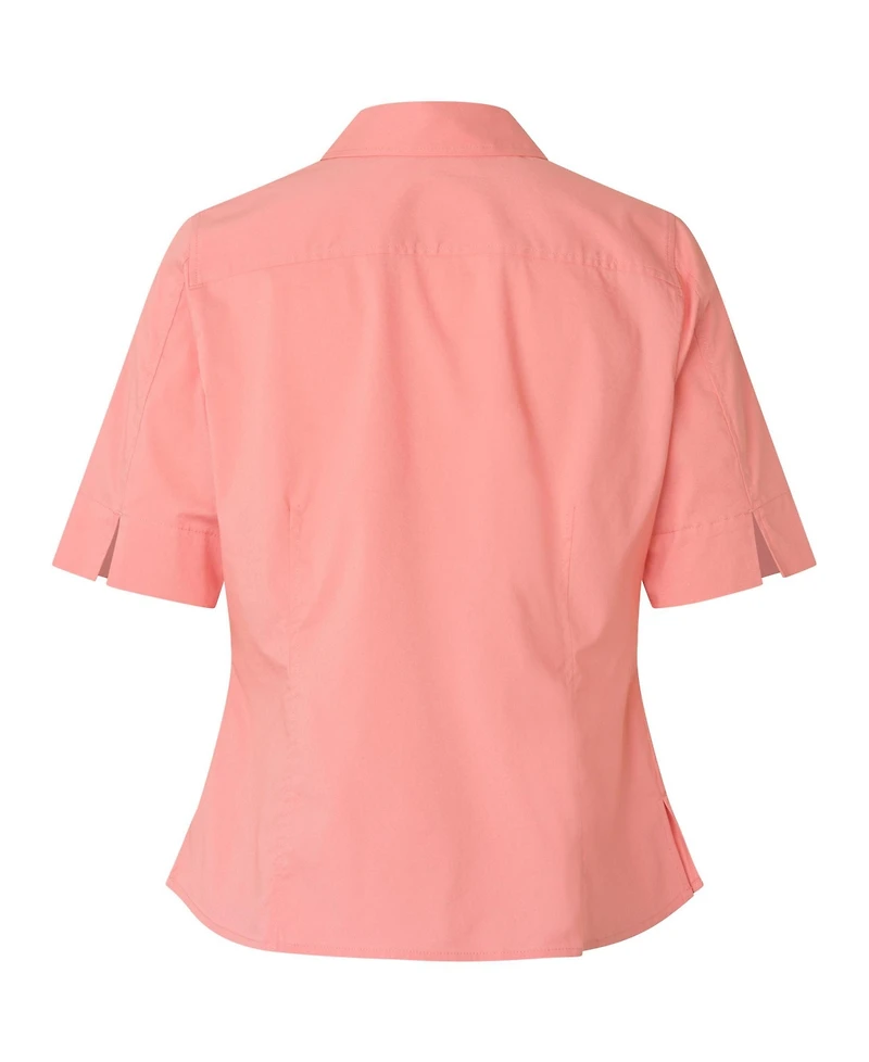 Masai Copenhagen Women's Maiven Boxy Button-Up Short-Sleeve Cotton-Blend Shirt