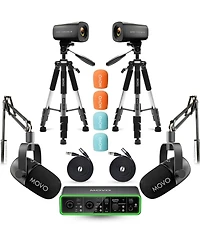 Movo 4K Two-Person Video Podcast Equipment Bundle