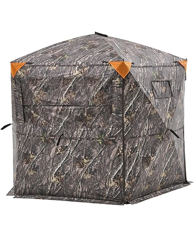 Portable 6 to 7 Person Camouflage Ground Hunting Blind Shelter