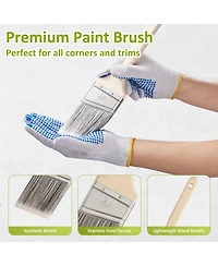 Xdovet Paint Roller Set includes extension pole, roller, tray, and multi-angle extension joint
