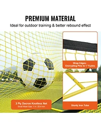 Hongge Portable 2-in-1 Soccer Rebounder Net with Carrying Bag