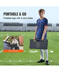 Hongge 32 x 12 in Foldable Hdpe Soccer Kickback Rebound Board