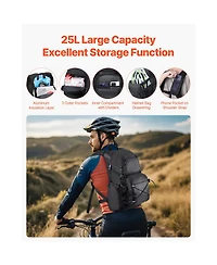 Hongge Insulated 25L Hiking Hydration Pack with 2L Tpu Bladder