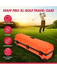 Skb Cases Ata Staff Pro Xl Hard Plastic Storage Cart Golf Travel Case