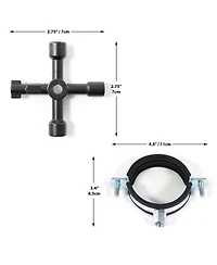 Xdovet Steel Water Meter Key Main Shut-off Valve Tool