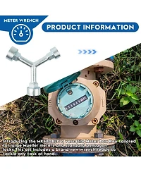 Xdovet Meter Box Key Wrench Set Water Valve Electric Heavy Duty Steel