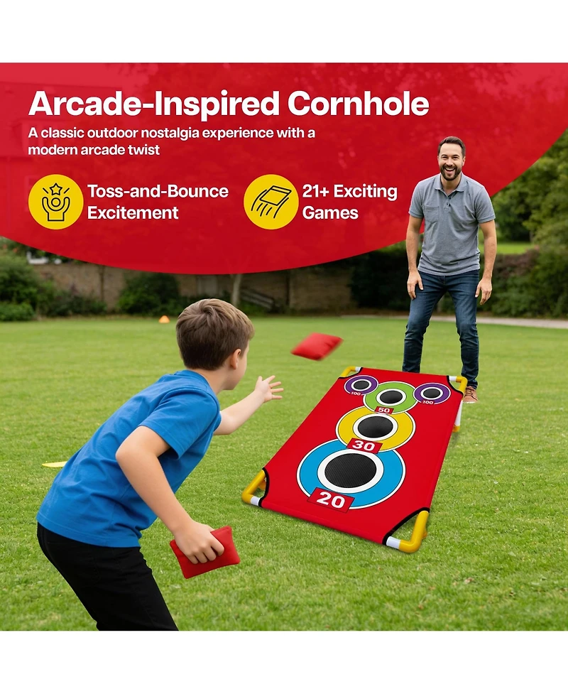Aofar Cornhole Bean Bag Toss Game Set