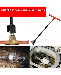 Xdovet Water Meter Key 4-Way Utility Shut Off Tool