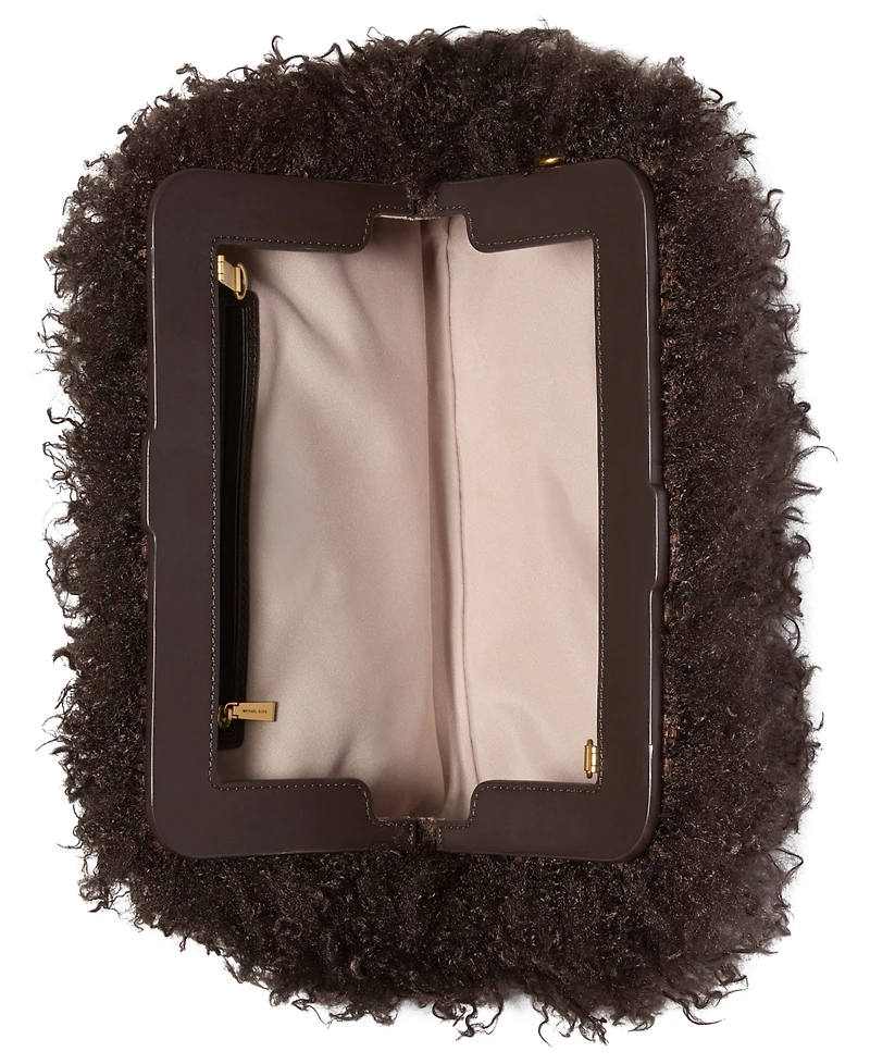 Michael Kors Goldie Large Cloud Frame Clutch Handbag