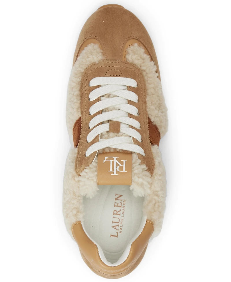 Lauren Ralph Women's Dani Low Profile Shearling Sneakers