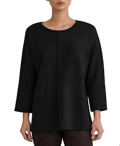 Jones New York Women's Serenity Knit 3/4-Sleeve Dolman Tunic Top