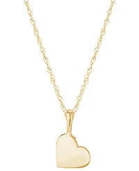 Macy's Heart Pendant Necklace in 14k Yellow Gold