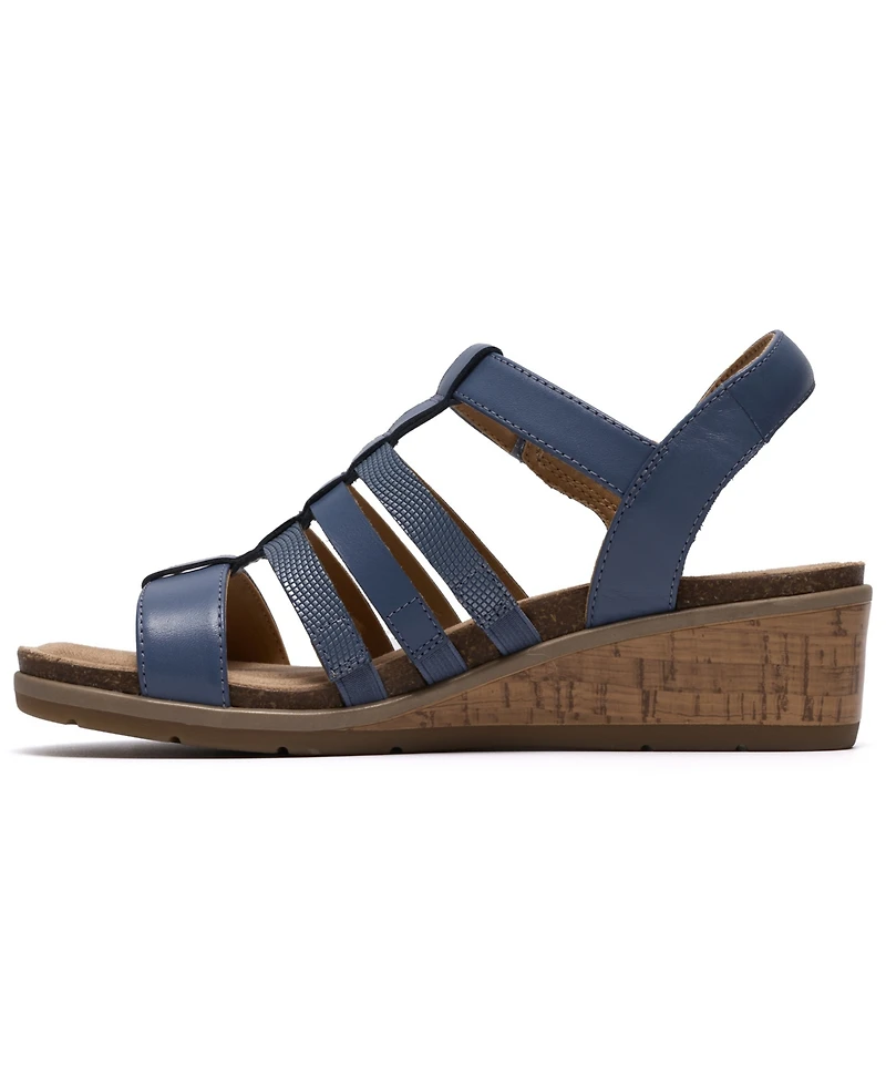 Clarks Women's Kacha Step Wedge Sandals