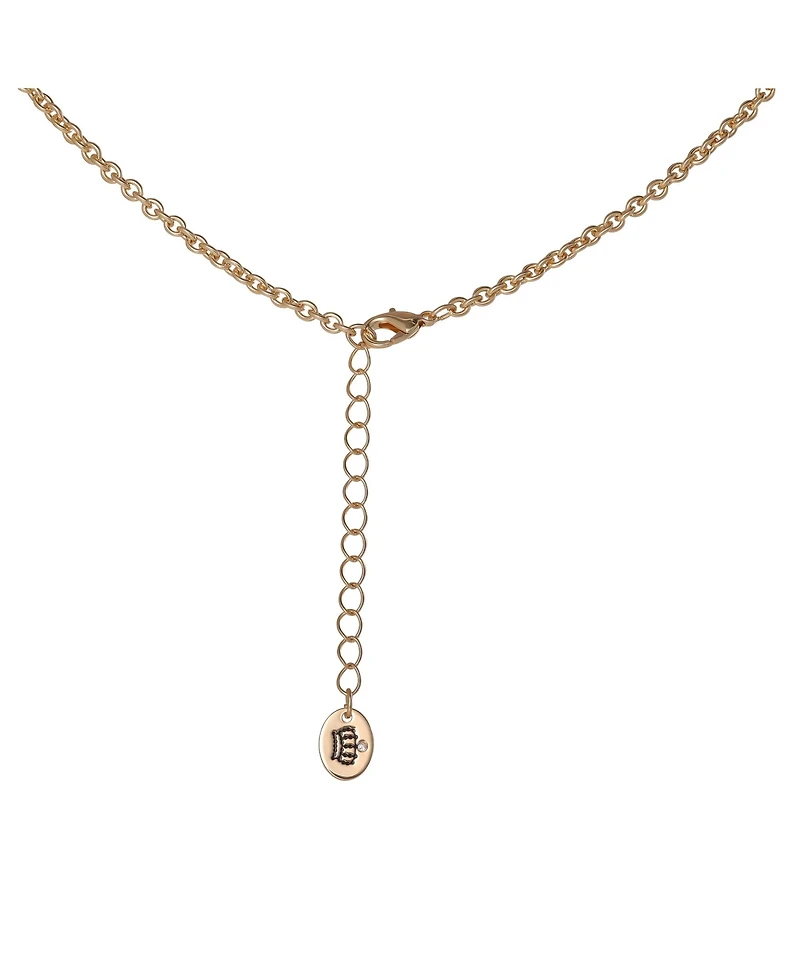 Juicy Couture Womens Tennis Necklace with 8MM Multicolor Crystals, 16"+2" Gold Tone-Plated Tennis Jewelry
