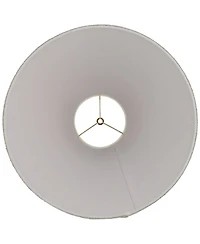 Springcrest 6" Top x 19" Bottom x 10" High x 10" Slant Lamp Shade Replacement Tapered Boucle Woven Fabric Spider Harp Finial