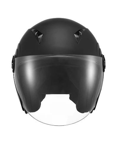 Hongge Dot Approved 3/4 Open Face Motorcycle Helmet with Clear Visor