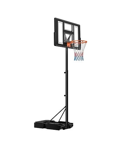 Hongge Height Adjustable Basketball Hoop System with 44 in Backboard