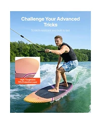 Hongge Eps Foam Core Wakesurf Board 63 in Rated to 250 lbs
