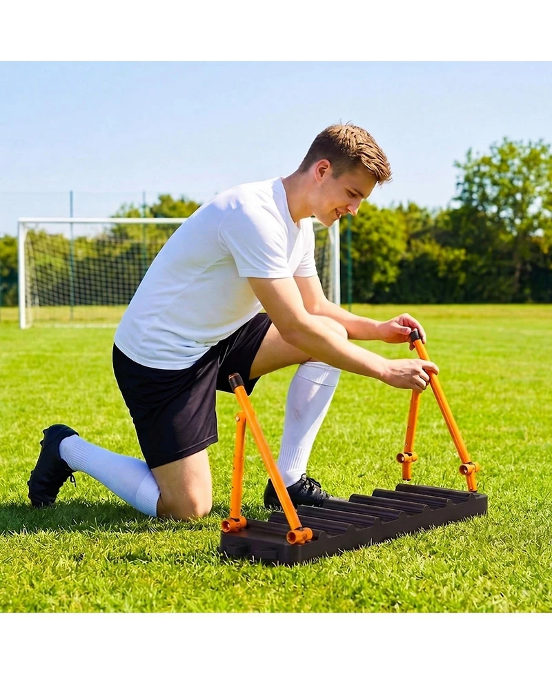 Hongge 37.4 x 9.8 in Dual Surface Soccer Rebound Wall Trainer