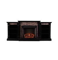 Augusta Home Gallatin Electric Fireplace with Bookcases