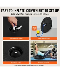 Hongge Half Exercise Ball Balance Trainer for Core Stability Workouts