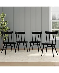 Plank+Beam Solid Wood Windsor Dining Chair Set of 4